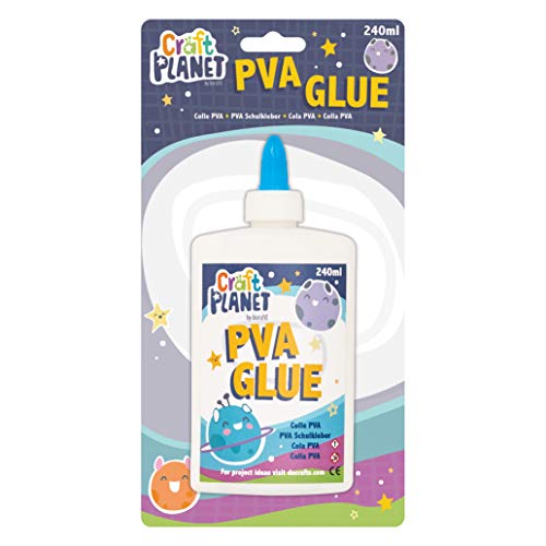 Craft Planet Craft Planet-240 ml Bianco Forte, Tacky PVA... - Jouets & Jeux en promo à 4.20€