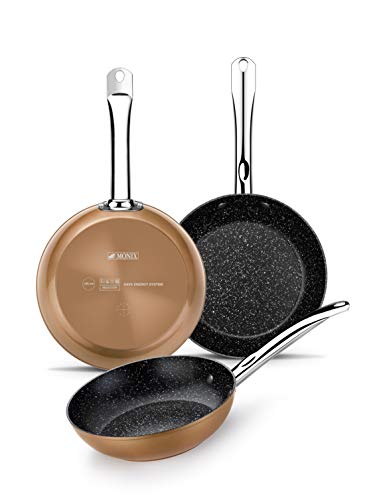 Monix Copper Set padelle effetto pietra 20/24/28 cm, in... - High-Tech & Électronique en promo à 50.52€