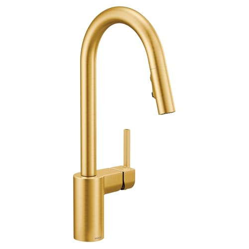 Moen 7565 Align Pull-Down Spray Kitchen Faucet, Brushed Gold - Maison & Cuisine en promo à 143.16€