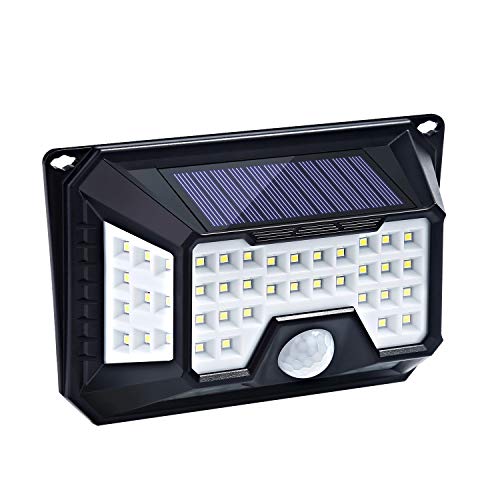 Fityou Solar Lights Outdoor, 4 Sides 66 LED Solar Security... - Jardin & Extérieur Amazon Royaume-Uni à 8.57€
