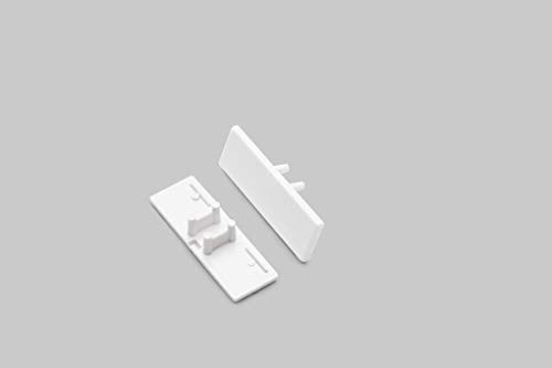 Endkappen für LED ALU Profil Weiß eloxiert Up/Down 2er SET - Amazon Allemagne à 1.95€