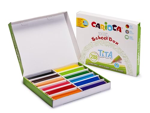 Carioca Crayons de couleur TITA | School Box | Boîte de 288... - Jouets & Jeux Amazon France à 22.68€