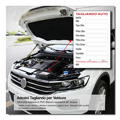 2AINTIMO Adesivo Tagliando Auto Cambio Olio Etichetta in... - Auto & Moto Amazon Italie à 1.59€