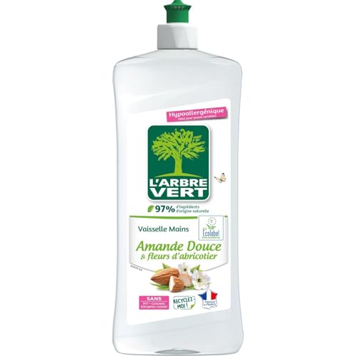 L'arbre vert Liquide Vaisselle Mains Amande Douce/Fleurs... - Jardin & Extérieur en promo à 4.08€