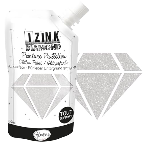 Aladine - Izink Diamond Blanc Nacré 80 ml - Peinture... - Bricolage & Outils Amazon France à 5.89€