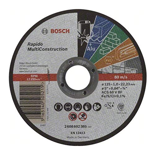 Bosch Trennscheibe gerade Rapido Multi Construction ACS 60... - Bricolage & Outils Amazon Allemagne à 9.41€