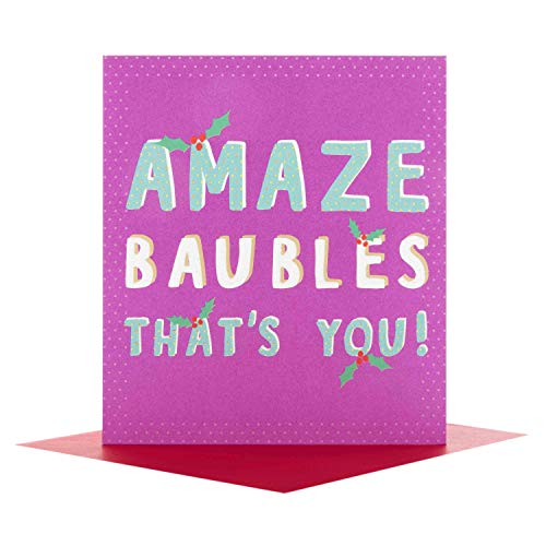 Hallmark Medium Happy Christmas Card 'Amaze Baubles' - Auto & Moto Amazon Royaume-Uni à 2.40€