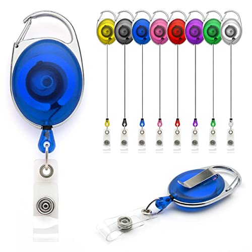 Blu Clip a Bobina Retrattile Yoyo Porta Badge con... - Fournitures Bureau Amazon Italie à 2.12€