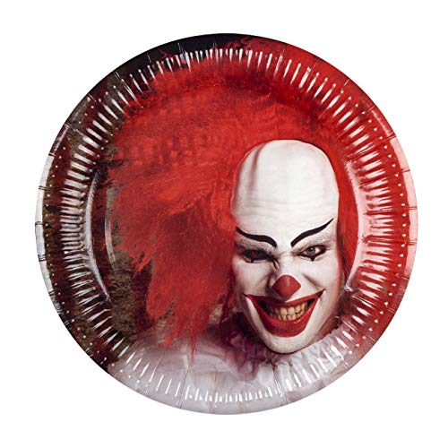 Boland BOL72351 Horror Clown - Juego de 6 Platos (23 cm) - Jouets & Jeux Amazon Espagne à 1.86€