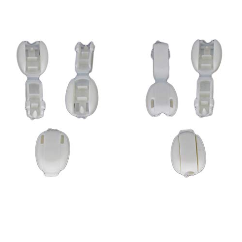 Trimming Shop White Plastic Cord Lock Stopper Zipper Pull... - Sports & Fitness Amazon Royaume-Uni à 1.99€