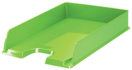 Rexel 2115600 Corbeille à courrier A4 – Vert - Fournitures Bureau en promo à 3.96€