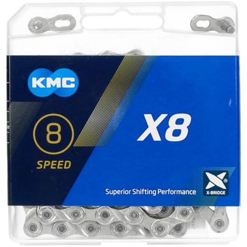 KMC Chaîne X8 Mixte, Silver, 1/2" x 3/32" - Sports & Fitness Amazon France à 18.99€