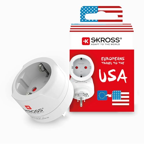 SKROSS Country Adapter Europe to USA: Reiseadapter für... - Tech & Electronics Amazon Germany à 4.29€
