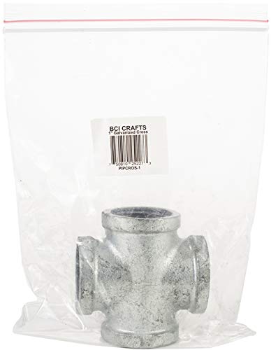 BCI Crafts Galvanized Industrial Pipe Decor 1"-Cross Fitting - Bricolage & Outils Amazon Royaume-Uni à 9.12€