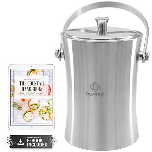 Domhus Premium Double Walled Stainless Steel Ice Bucket Set... - Maison & Cuisine Amazon France à 37.51€