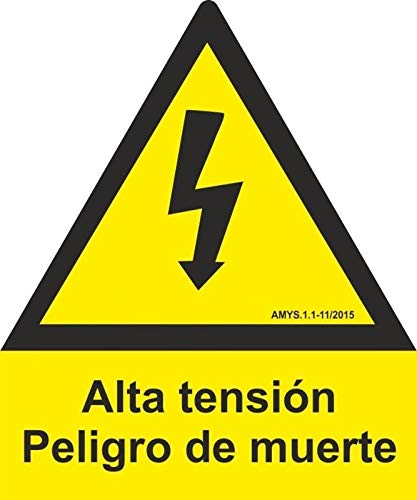 MovilCom® - ADHESIVO PENTAGONO ALTA TENSION 105mm LADO... - Fournitures Bureau Amazon Espagne à 0.80€