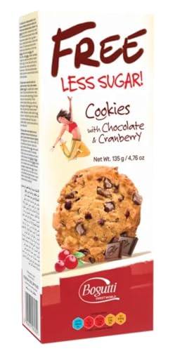 Kekse mit Preiselbeeren ohne Zucker 135 g Bogutti - Épicerie Amazon Allemagne à 1.27€