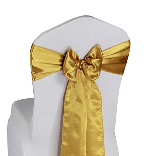 Welmatch Stuhl-Schal aus Satin für Hochzeit – 24 Farben für... - Maison & Cuisine en promo à 21.02€