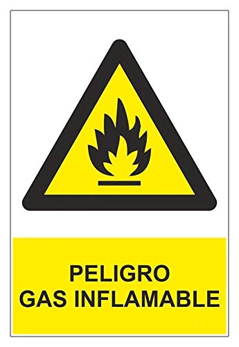 MovilCom® - Adhesivo PELIGRO GAS INFLAMABLE 100x150mm... - Fournitures Bureau Amazon Espagne à 0.99€