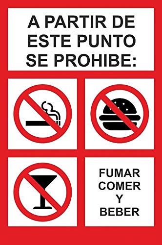 MovilCom® - Señal PROHIBIDO A PARTIR DE ESTE PUNTO PVC... - Fournitures Bureau en promo à 2.23€