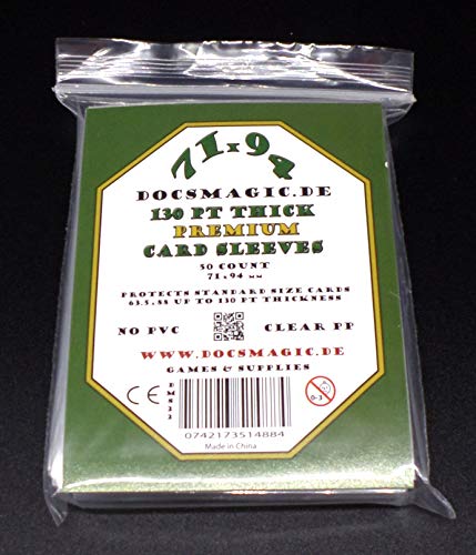 docsmagic.de 50 Premium Thick Card Sleeves - 130 pt - 3" x... - Auto & Moto Amazon Allemagne à 1.97€