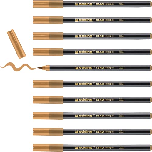edding 1340 rotulador con punta de pincel flexible - ocre... - Bébé & Puériculture Amazon Espagne à 7.95€