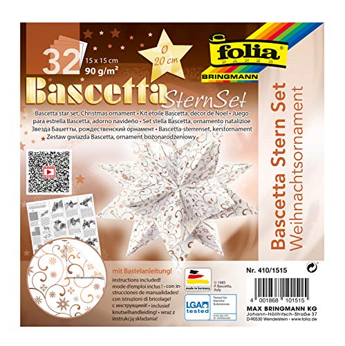 folia 410/1515 - Bastelset Bascetta Stern Weihnachtsornament... - Maison & Cuisine en promo à 3.48€