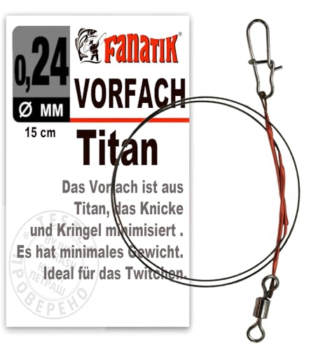 FANATIK Cavetto terminale Treccia Titanio 15-25 cm... - Sports & Fitness Amazon Italie à 2.05€