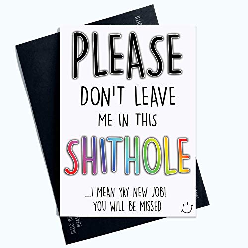 Funny Colleague Leaving Card Please Don't Leave Me in This... - High-Tech & Électronique en promo à 3.08€