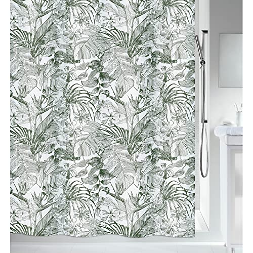 Spirella Rideau de Douche Polyester Tropic 180x200cm Vert... - Maison & Cuisine Amazon France à 10.50€