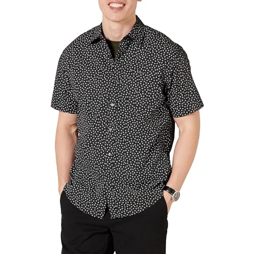 Amazon Essentials Camisa Estampada de Manga Corta y Ajuste... - Bon plan à 11.98€