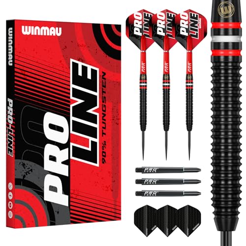 WINMAU Pro-Line Tungsten Steeltip Dart Set 24 gram with... - High-Tech & Électronique Amazon Royaume-Uni à 18.08€