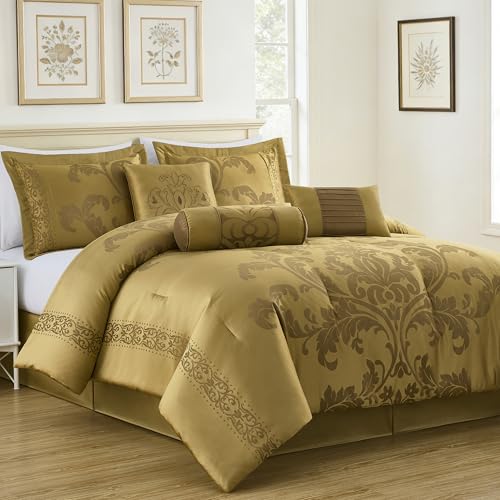 Chezmoi Collection Juego de edredón Floral Jacquard de 7... - Amazon Espagne à 27.55€