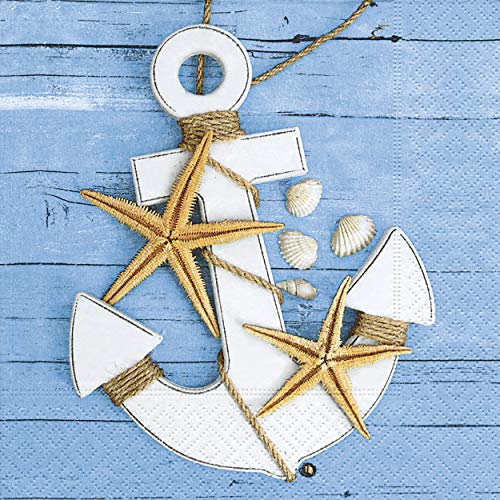 Lot de 20 serviettes en papier Motif étoiles mer sur... - Auto & Moto Amazon France à 2.98€