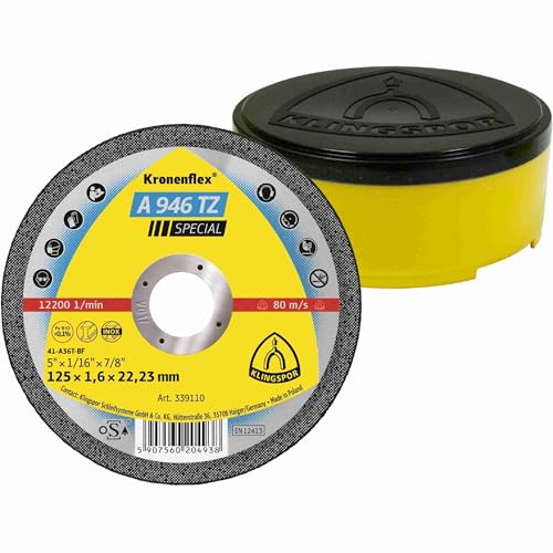 Klingspor KLI-339112-25 339112 A 946 TZ Cutting Discs 180 x... - Maison & Cuisine Amazon Royaume-Uni à 63.02€