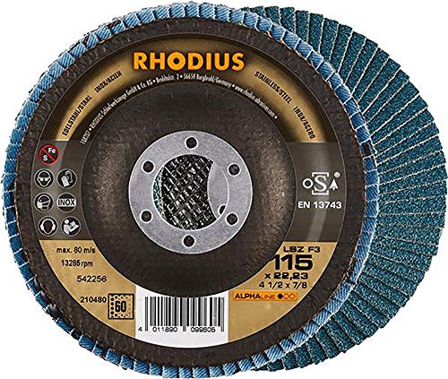 Rhodius 210480 LSZ F3 - Disco falso 115 x 22,23-P60... - Bricolage & Outils Amazon Italie à 2.99€
