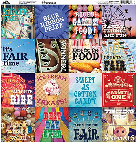 County Fair Square Stickers 12"X12"- - Loisirs Créatifs en promo à 32.31€
