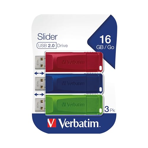 Verbatim Slider Confezione multipla chiavette USB 16GB I... - High-Tech & Électronique en promo à 14.60€