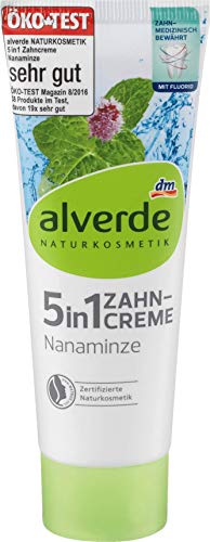 alverde NATURKOSMETIK Dentifrice Nanaminze 5 en 1 75 ml - Beauté & Parfums Amazon France à 1.00€