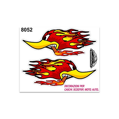 4R Quattroerre.it 8052 Adesivi Sticker Picchio in Fiamme... - Amazon Italie à 5.86€