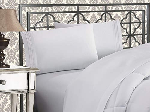 Elegant Comfort Parure de lit Douce de 4 pièces à... - Maison & Cuisine Amazon France à 41.54€