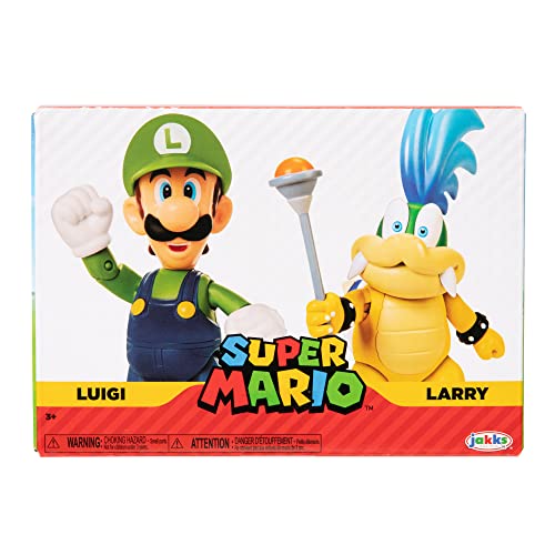 SUPER Mario 410644 2 Stück Actionfiguren, Luigi Vs. Larry... - Deal Amazon à 22.03€