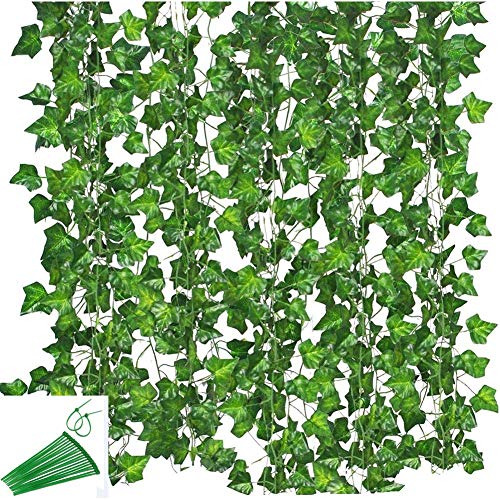 KUPOO Ivy Garland 12 Strands (Total 80 Feet) Fake Ivy... - Maison & Cuisine Amazon Royaume-Uni à 9.68€