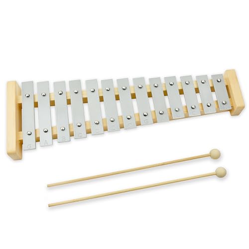 A-Star 13-Noten-Sopran-Glockenspiel-Xylophon mit silbernen... - Jouets & Jeux en promo à 13.48€