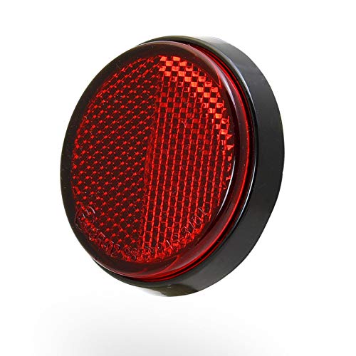 Reflector Redondo Rojo 60 mm Reflector de Ojo de Gato S... - Bon plan à 3.49€