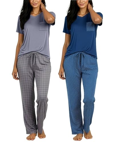 Real Essentials 4 Piezas: Pijama Supersuave para Mujer... - Home & Kitchen Amazon Spain à 36.06€