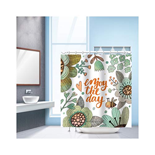 KnSam Shower Curtain with 12 Curtain Hooks Bunny 3D Water... - Sports & Fitness Amazon Royaume-Uni à 18.30€