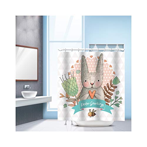 KnSam Shower Curtain with 12 Curtain Hooks 3D Watercube... - Sports & Fitness Amazon Royaume-Uni à 24.41€