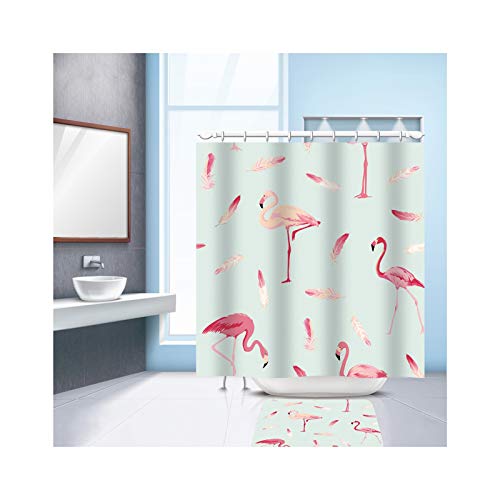 KnSam Shower Curtain with 12 Curtain Hooks 3D Water Cubes... - Sports & Fitness Amazon Royaume-Uni à 17.43€