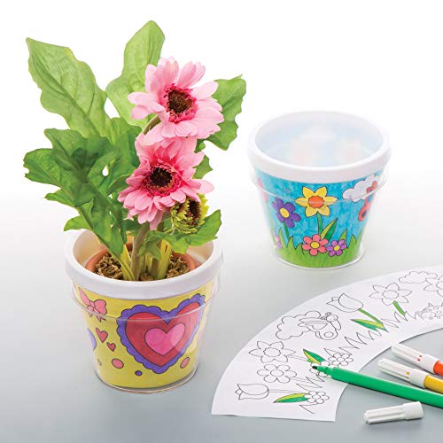 Baker Ross Pots de fleurs à décorer -Lot de 2- Loisirs... - Jouets & Jeux en promo à 5.99€